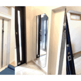 大分県日田市の住宅に玄関鏡を取り付けた事例「玄関の壁に八角形ミラーを貼りたい」