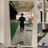 佐賀県鳥栖市の大型鏡取り付け事例「ゴルフ場に姿見鏡を取り付けたい」
