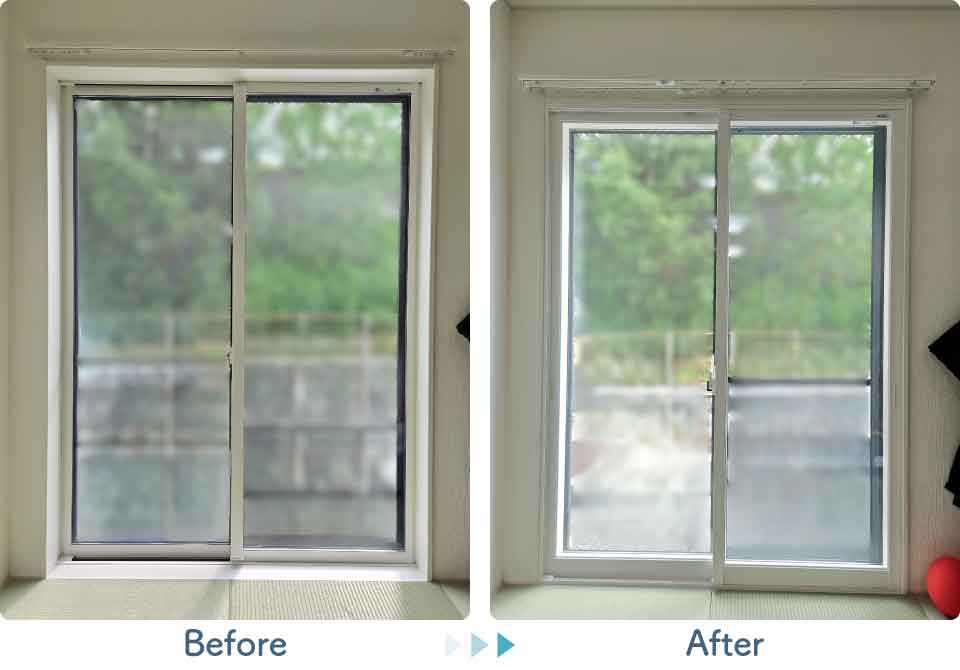 福岡県久留米市K様内窓リフォームリビングビフォーアフター
