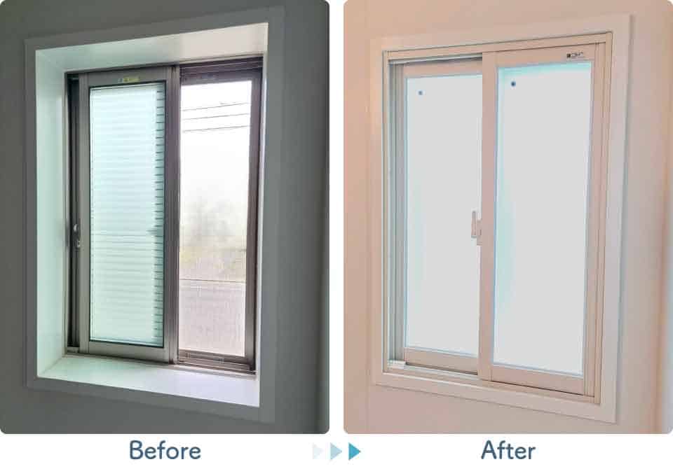 福岡県久留米市T様浴室内窓リフォームビフォーアフター